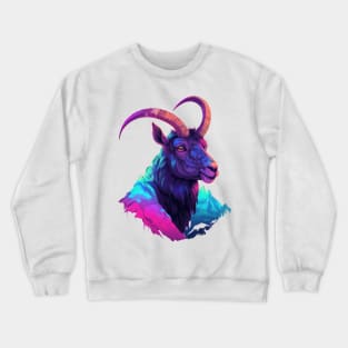 Living life on the edge, just like this mountain goat Crewneck Sweatshirt